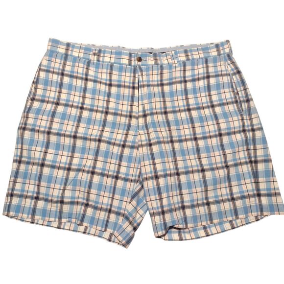 Brooks Brothers Other - Vintage Brooks Brothers Blue Plaid Shorts Men's Size 42 Bermuda 100% Cotton